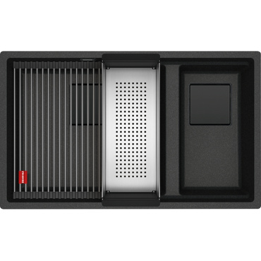 Zlew Franke Kanon KNG 160-46-21 Onyx + czarn odpływ 125.0740.836