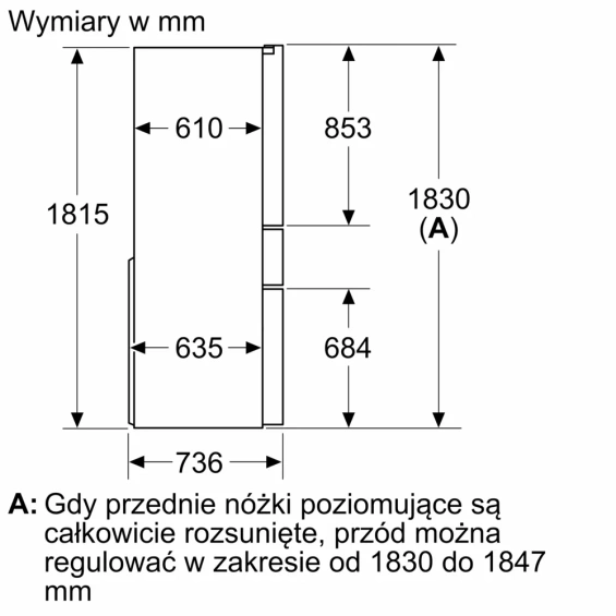 Chłodziarko zamrażarka Siemens KF96RSBEA Multi door