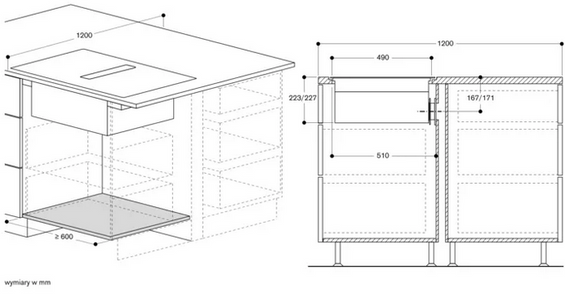 Płyta indukcyjna Gaggenau serie 200 CV282101M wykończenie czarne matowe/