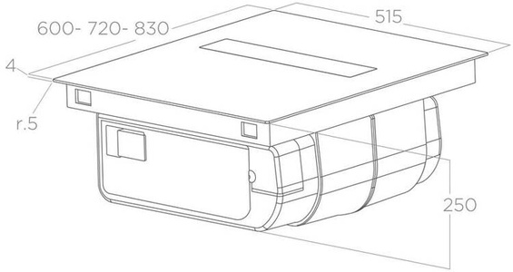 Płyta z okapem Elica NIKOLATESLA VELVET BL/A/83 PRF0196872 (wyciąg) z ekspozycji wysyłka 24 h !