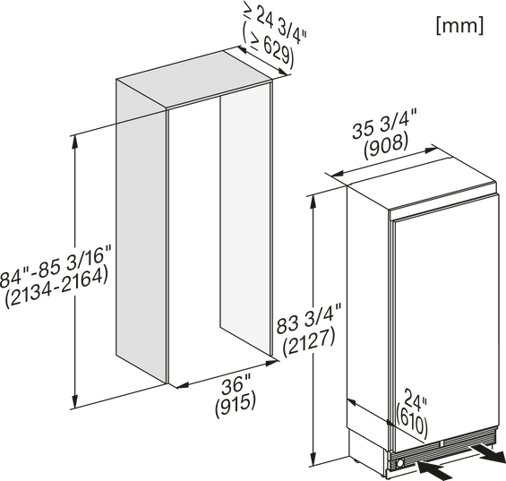 Chłodziarka do zabudowy Miele MasterCool K 2902 Vi 11503740