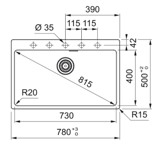 Zlew Franke Maris MRG 610-73 114.0661.798