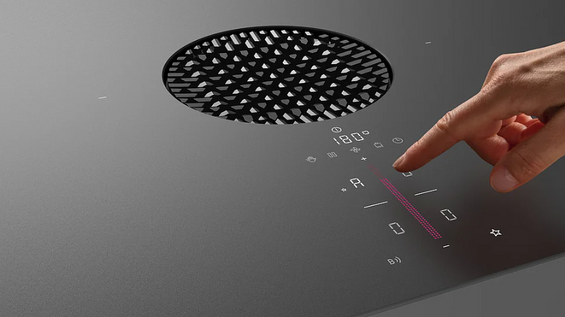 BORA X Pure matowa płyta indukcyjna z wyciągiem - powietrze w obwodzie zamkniętym PUXU2R