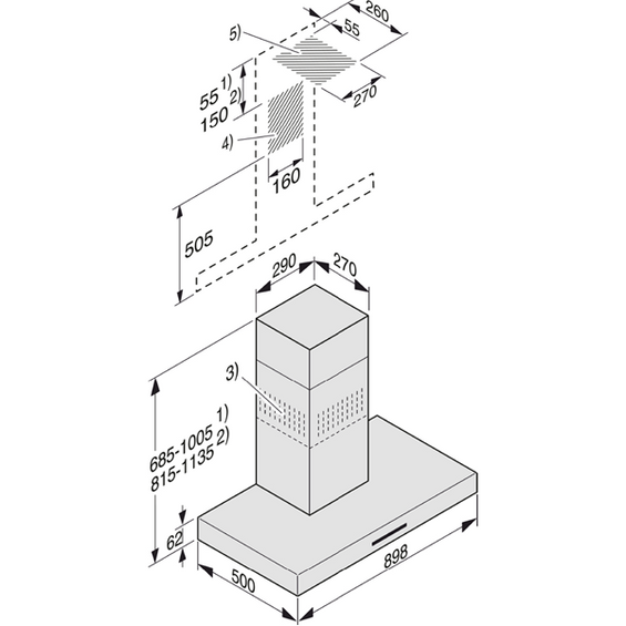 Wyciąg przyścienny Miele PUR 98 W 10351370