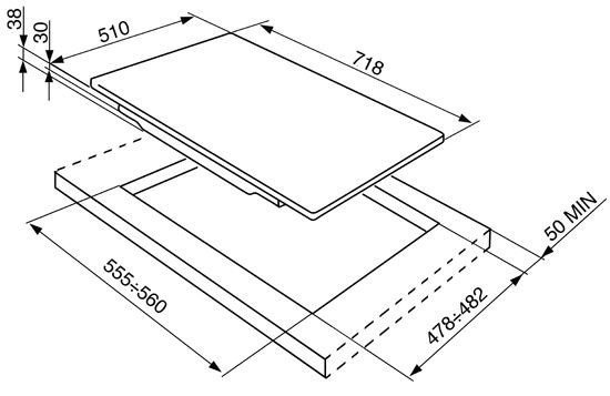 Płyta gazowa Smeg P705ES