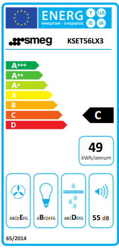 Okap do zabudowy Smeg KSET56LX3