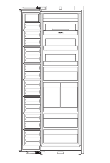 Zamrażarka z podłączeniem do wody Bora Freeze z pakietem Best F178GWS2