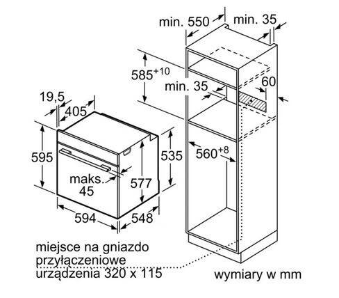 Piekarnik Siemens HS758G3B1 z funkcją pary do zabudowy