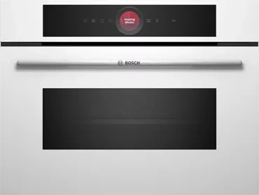 Piekarnik kompaktowy z mikrofalą do zabudowy Bosch CMG7241W1 biały