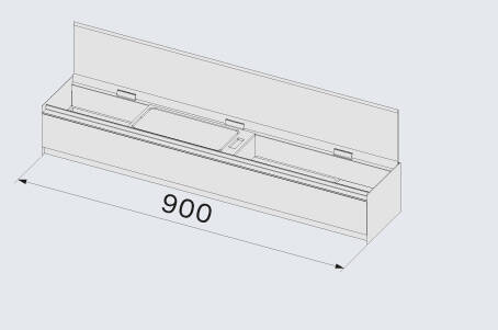Falmec Elements Monolith 90 czarny 800 m³/h