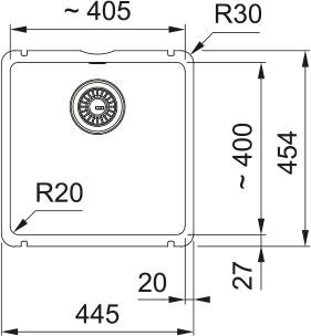 Zlewozmywak KubusX KXK 110-41 kremowy 126.0738.287