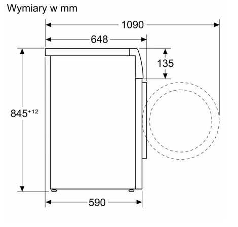 Wolnostojąca pralka Bosch WGB256A2PL 10kg