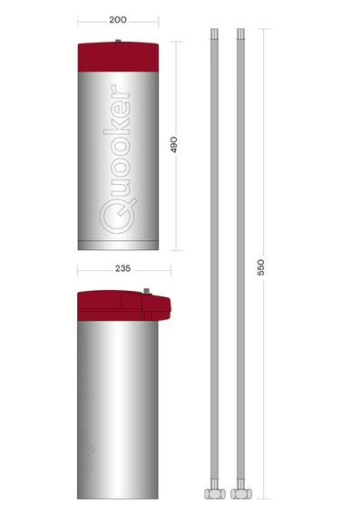 Quooker Zbiornik z wrzącą wodą COMBI+