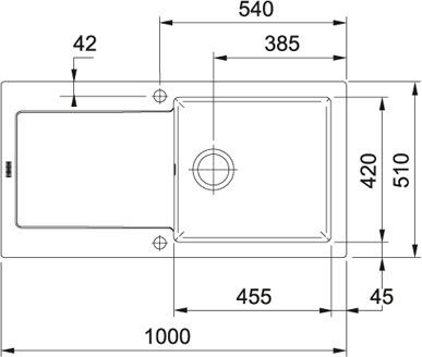 Zlew Franke MRK 611-100 3 1/2 kremowy 124.0379.962