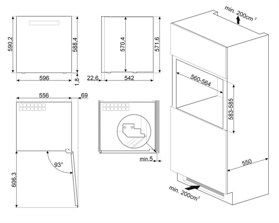 Chłodziarka na wino Smeg Dolce Stil Novo CVI629NR3