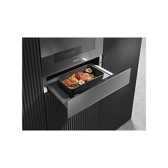 Szuflada grzewcza bezuchwytowa Miele PureLine/VitroLine/ArtLine ObsidianBlack ESW 7020 11103130