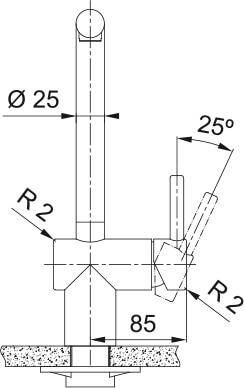 Bateria Franke Atlas Neo M Złoto 115.0681.241