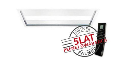 Okap sufitowy Falmec Nuvola Led 90 biały - korpus bez silnika, z pilotem