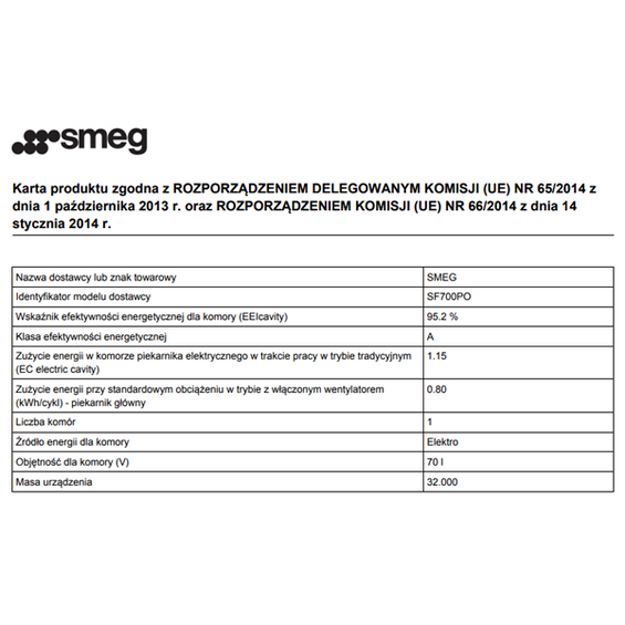 Piekarnik Smeg SF700PO