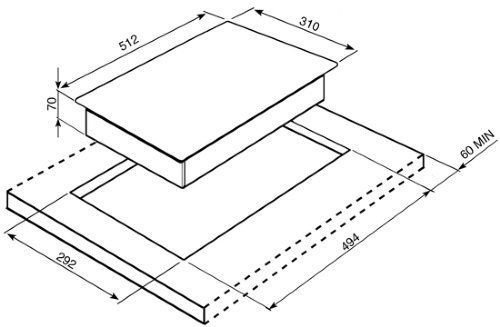 Grill Smeg DOMINO PGF30B