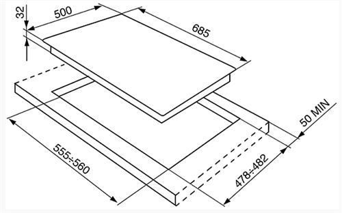 Płyta SMEG SRV876POGH