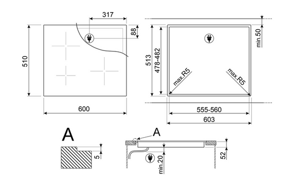 Płyta indukcyjna Smeg SI5633D