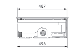 BORA S Pure Rough matowa płyta indukcyjna ze zintegrowanym wyciągiem oparów - powietrze w obiegu zamkniętym PURSU2R