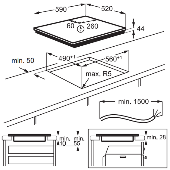 Płyta indukcyjna Electrolux EIS6949 SensePro 900 60 cm