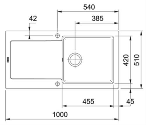 Zlew Franke Maris MRK 611-100 Czarny 124.0442.556