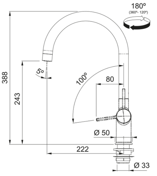 Franke Mythos Water Hub All In One 160.0731.752