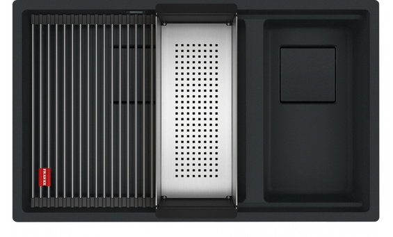 Zlewozmywak Kanon KNG 160-46-21 Fragranit+ Czarny mat 125.0721.162