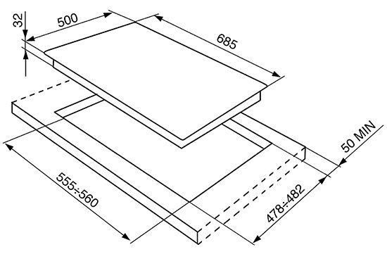 Płyta gazowa Smeg SR975PGH