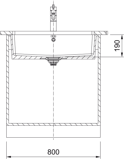 Zlewozmywak KubusX KXK 110-71 kremowy 126.0738.295
