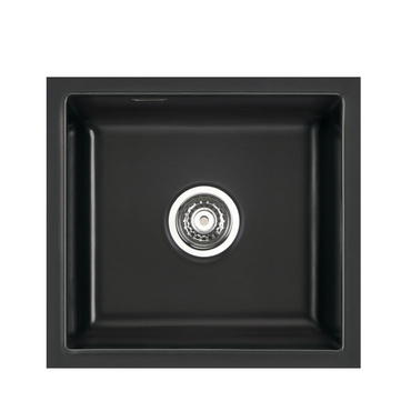 systemceram MERA 42 U zlewozmywak ceramiczny Nero 68