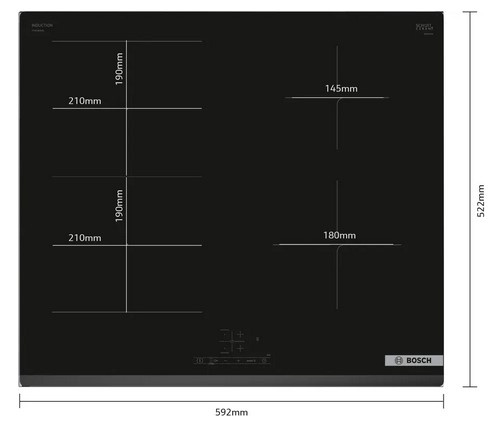 Płyta indukcyjna Bosch PVS63KBB5E czarna 60 cm