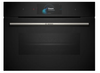 Kompaktowy piekarnik do zabudowy z parowarem Bosch CSG7584B1 czarny
