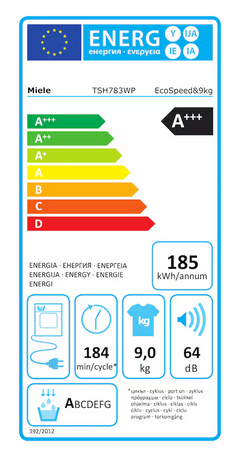 Suszarka z pompą ciepła Miele TSH783WP EcoSpeed&9kg 12725280