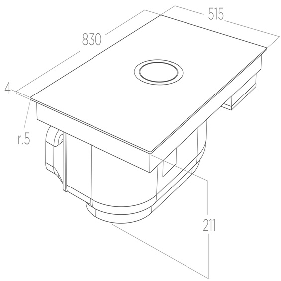 Płyta z okapem Elica NIKOLATESLA SWITCH EVO WH/A/83 PRF0196330 biały
