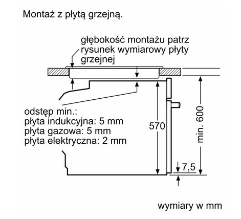 Piekarnik Siemens HR532GBS3 z funkcją pary do zabudowy