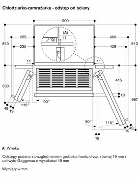 Chłodziarko - zamrażarka do zabudowy Gaggenau Vario seria Expressive RVB497190