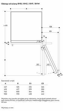 Chłodziarka do zabudowy Gaggenau Vario seria Expressive RVC467190