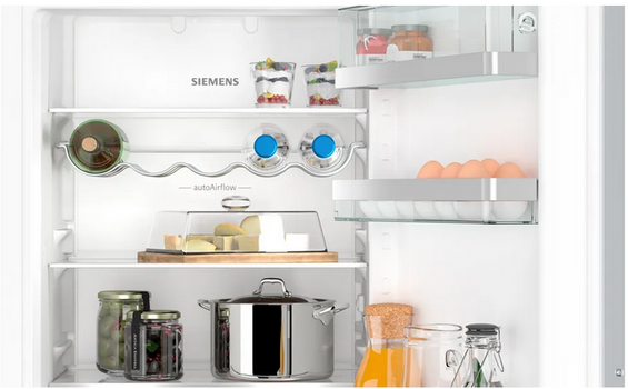 Lodówka z dolnym zamrażalnikiem do zabudowy Siemens KI86NADD0