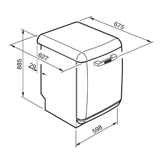 Zmywarka wolnostojąca Smeg LVFABBL3