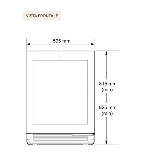 Podblatowa winiarka do zabudowy Signature Kitchen Suite SKSUW2401G
