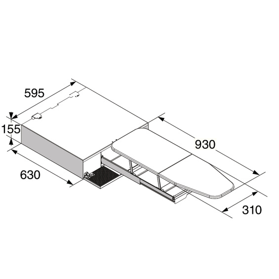 Wysuwana deska do prasowania ASKO HI150W