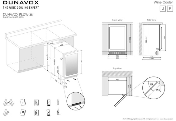 Winiarka Dunavox DAUF-38.100DC