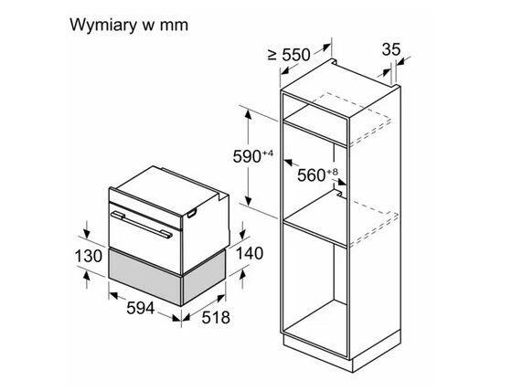 Szuflada grzewcza Siemens BI710C1W1