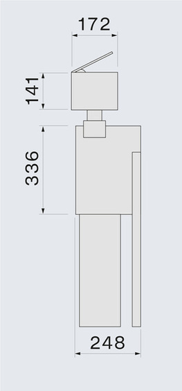 Falmec Elements Monolith 90 czarny 800 m³/h