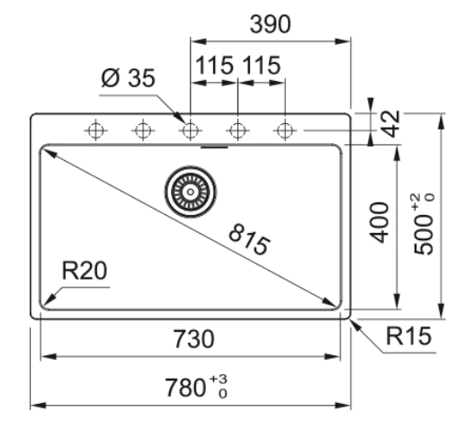 Zlew Franke Maris MRG 610-73 114.0661.800