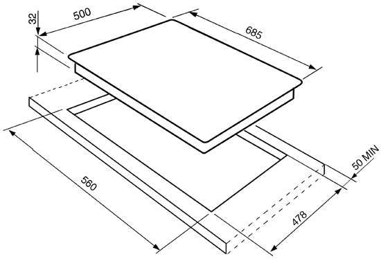 Płyta Smeg SE775GH5